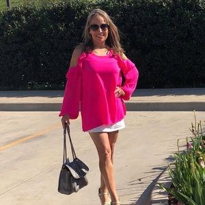 Cold Shoulder Long Sleeve Top